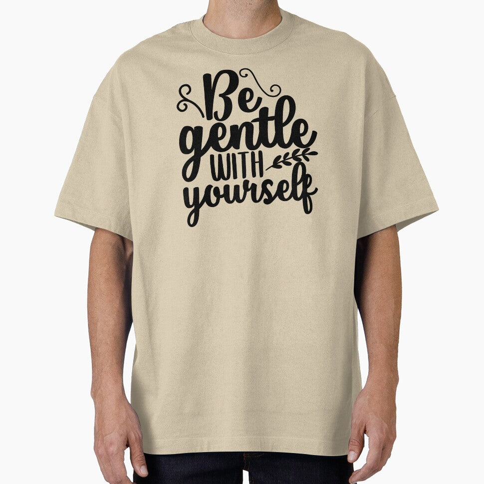 Yoga Saying Be Gentle With Yourself Motivational - Adult & Kids T-Shirts, Sweatshirts & Hoodies apparel design preview 1