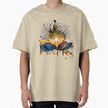 Golden Feather Boho Art Luxury Abstract Design by - Adult & Kids T-Shirts, Sweatshirts & Hoodies apparel design preview 1