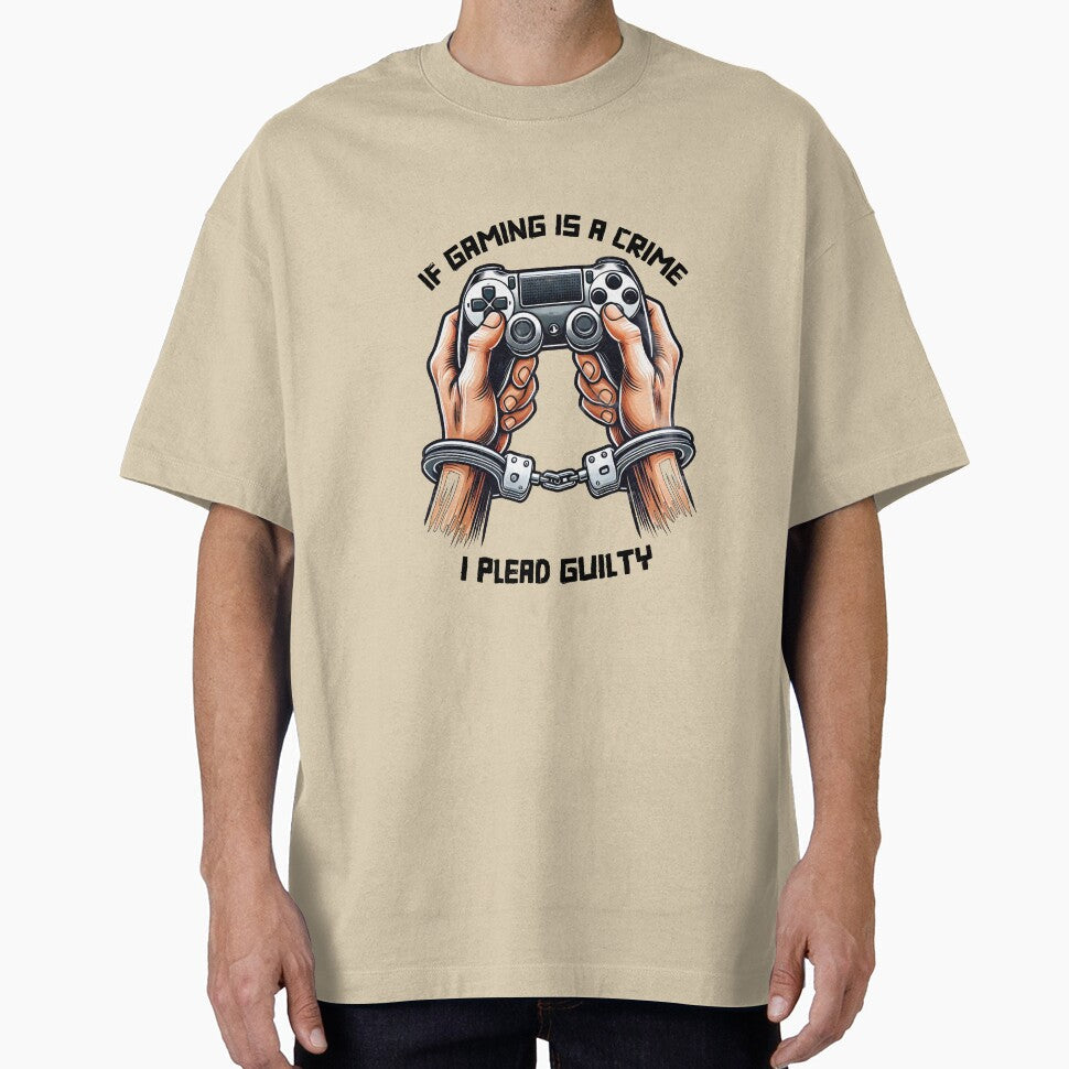 If Gaming Is a Crime, I Plead Guilty by GameLoreGifts - Adult & Kids T-Shirts, Sweatshirts & Hoodies apparel design preview 1