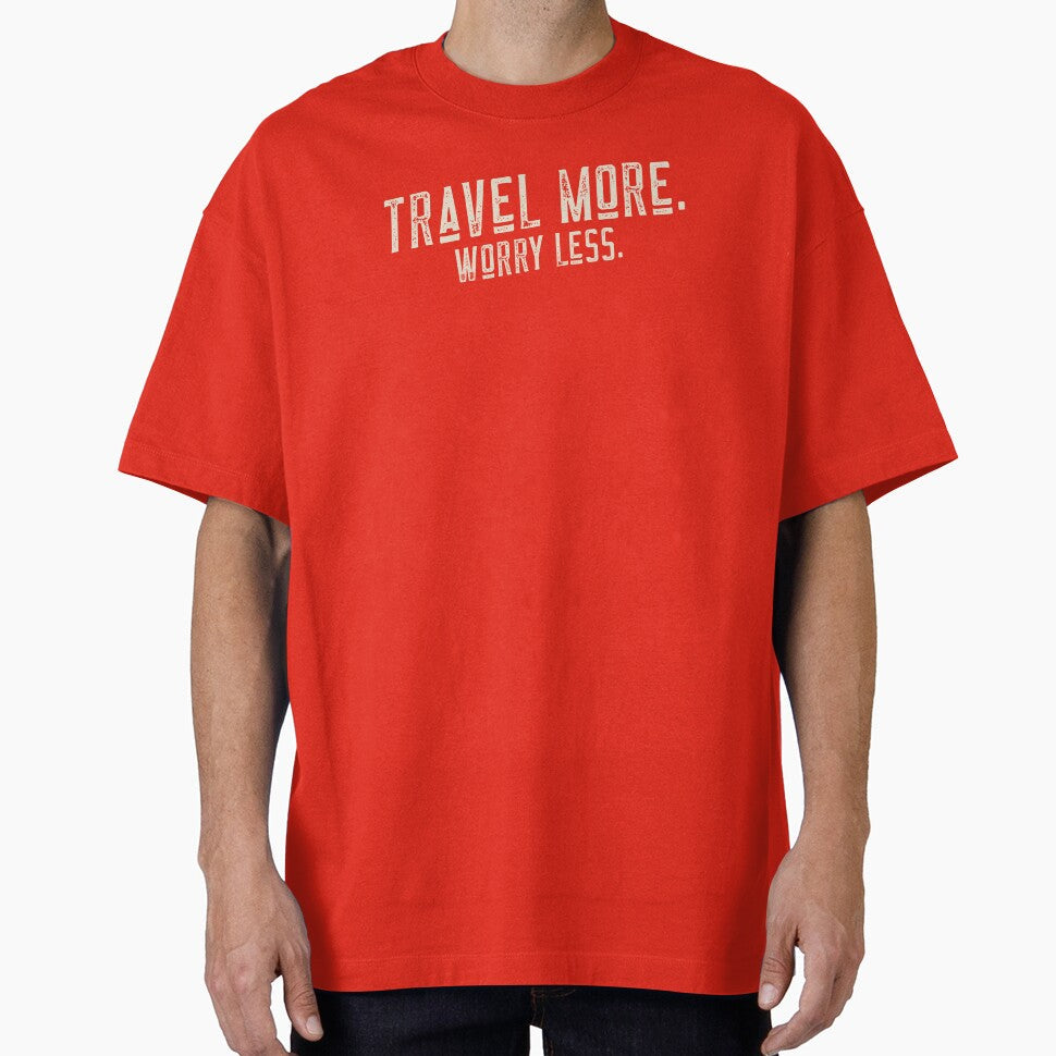 Travel More Worry Less by JoliebyLCG - Adult & Kids T-Shirts, Sweatshirts & Hoodies apparel design preview 1