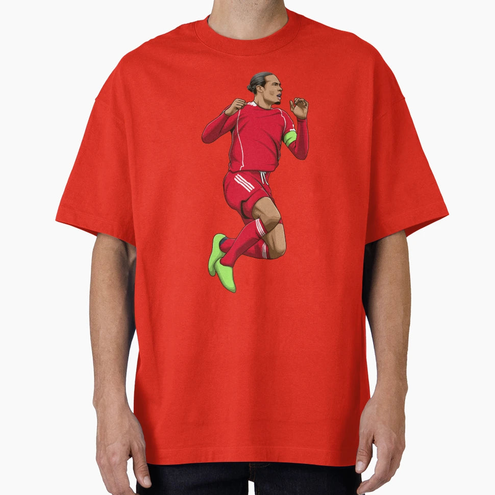 Virgil Van Dijk T-Shirt - Custom Art Print Unisex - T-Shirt, Sweatshirt, Hoodie