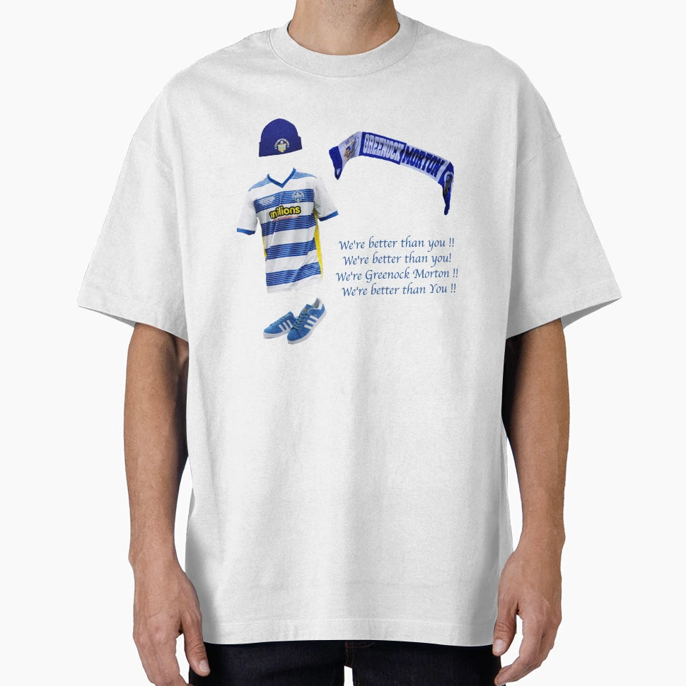 Greenock Morton Fc T-Shirt - Streetwear Style Men Women - T-Shirt, Sweatshirt, Hoodie