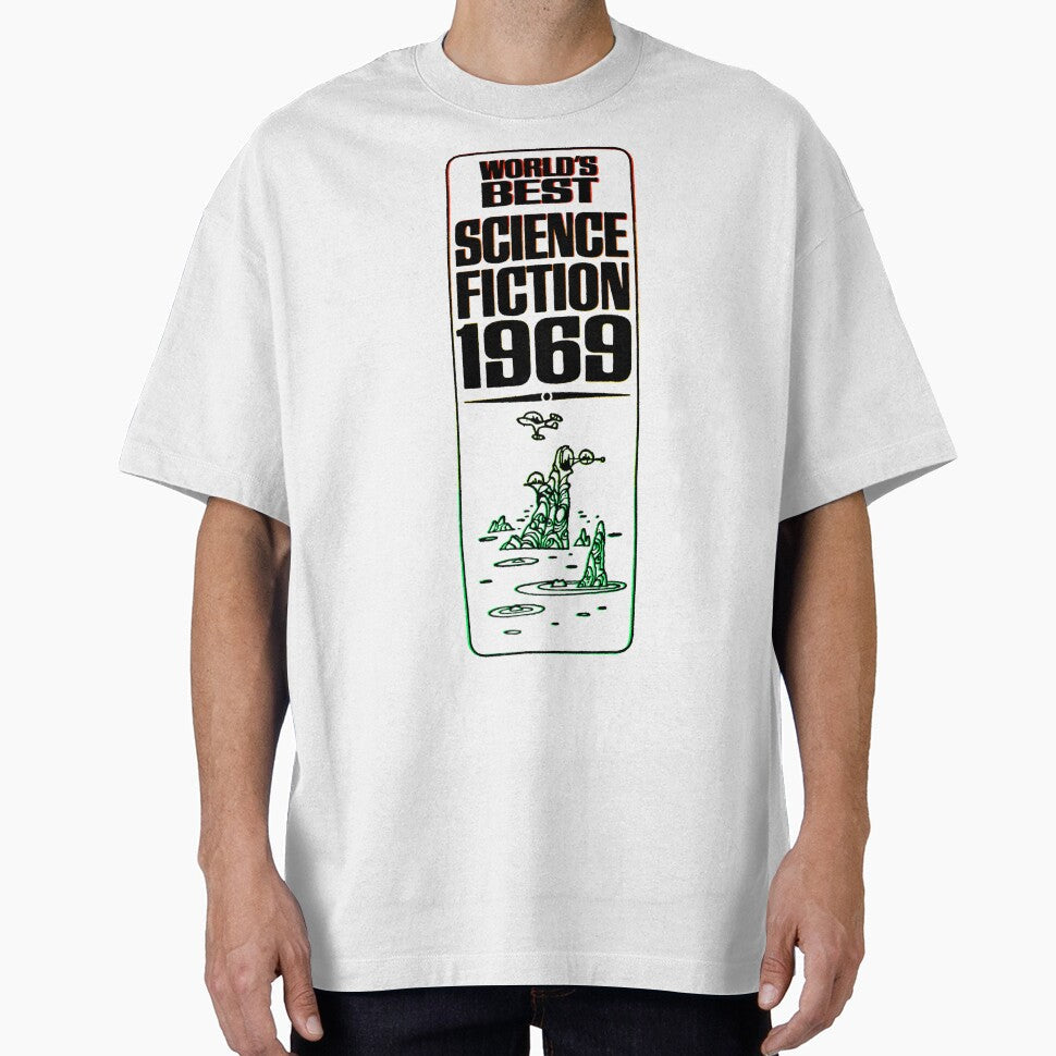 Worlds Best Science Fiction 1969 Vintage Retro Art by - Adult & Kids T-Shirts, Sweatshirts & Hoodies apparel design preview 1