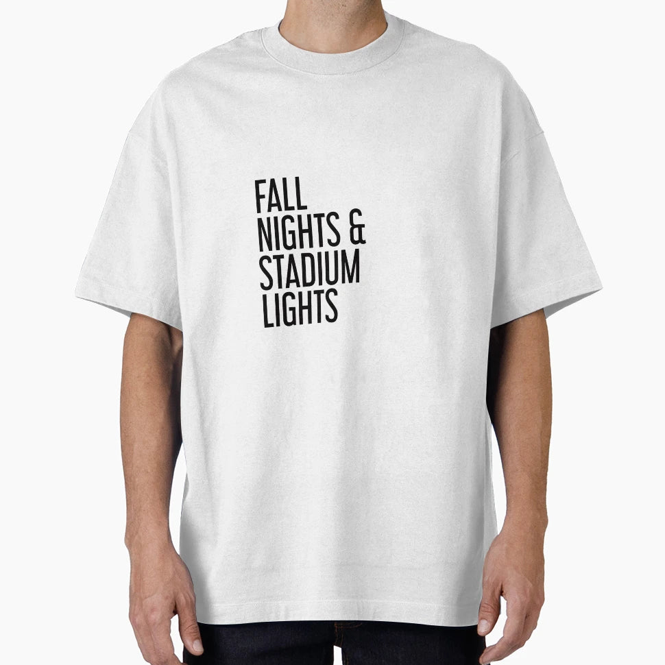 Fall Nights And Stadium Lights T-Shirt - Unique Graphic for Adults - T-Shirt, Sweatshirt, Hoodie