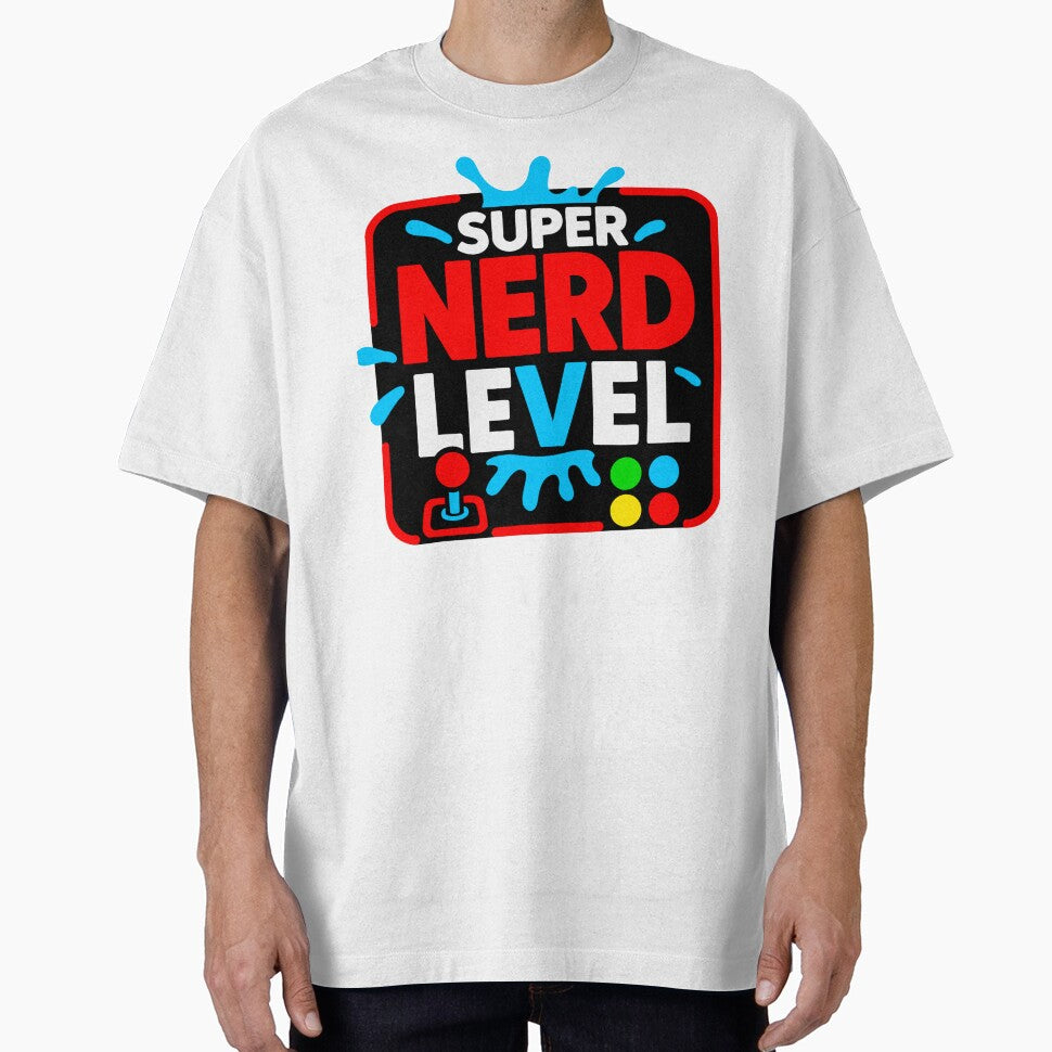 Nerd level by Super NerdLevel - Adult & Kids T-Shirts, Sweatshirts & Hoodies apparel design preview 1
