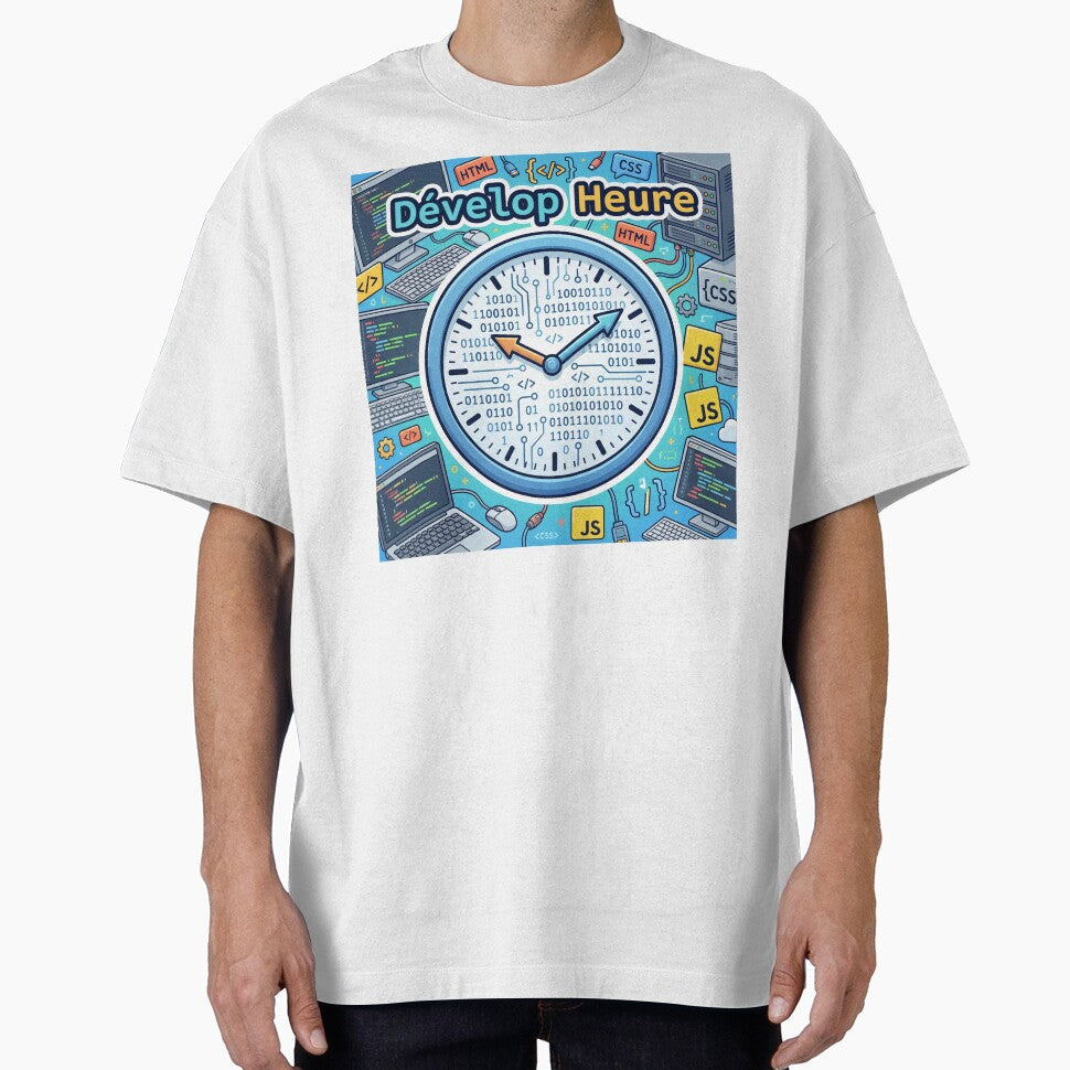 Develop Time A web developer pun with geek binary - Adult & Kids T-Shirts, Sweatshirts & Hoodies apparel design preview 1