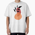 Boho Orange midcentury modern art prints by sutja - Adult & Kids T-Shirts, Sweatshirts & Hoodies apparel design preview 1