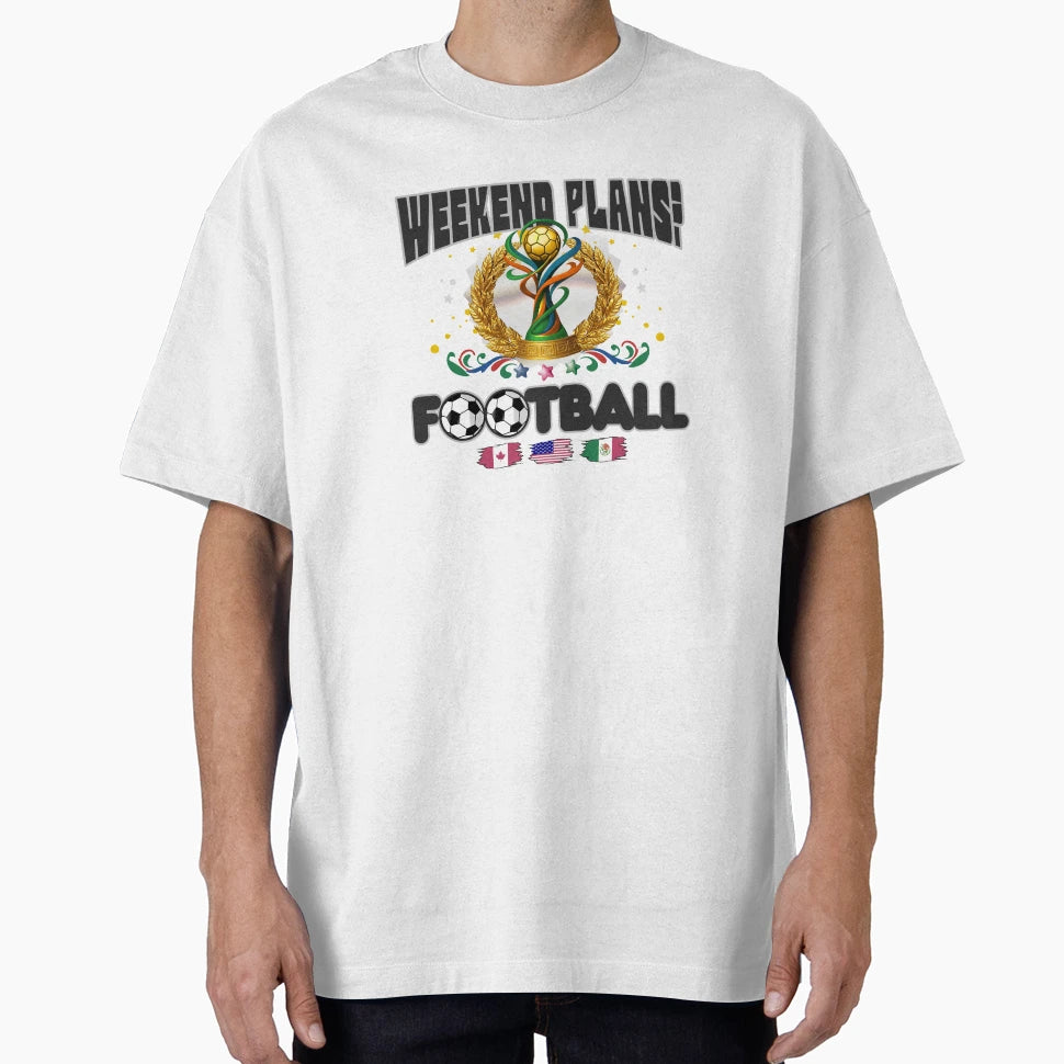 Weekend Plans Football T-Shirt - Minimalist Print for Adults - T-Shirt, Sweatshirt, Hoodie