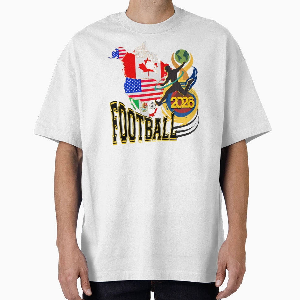 Football Spirit 2026 T-Shirt - Minimalist Print for Adults - T-Shirt, Sweatshirt, Hoodie