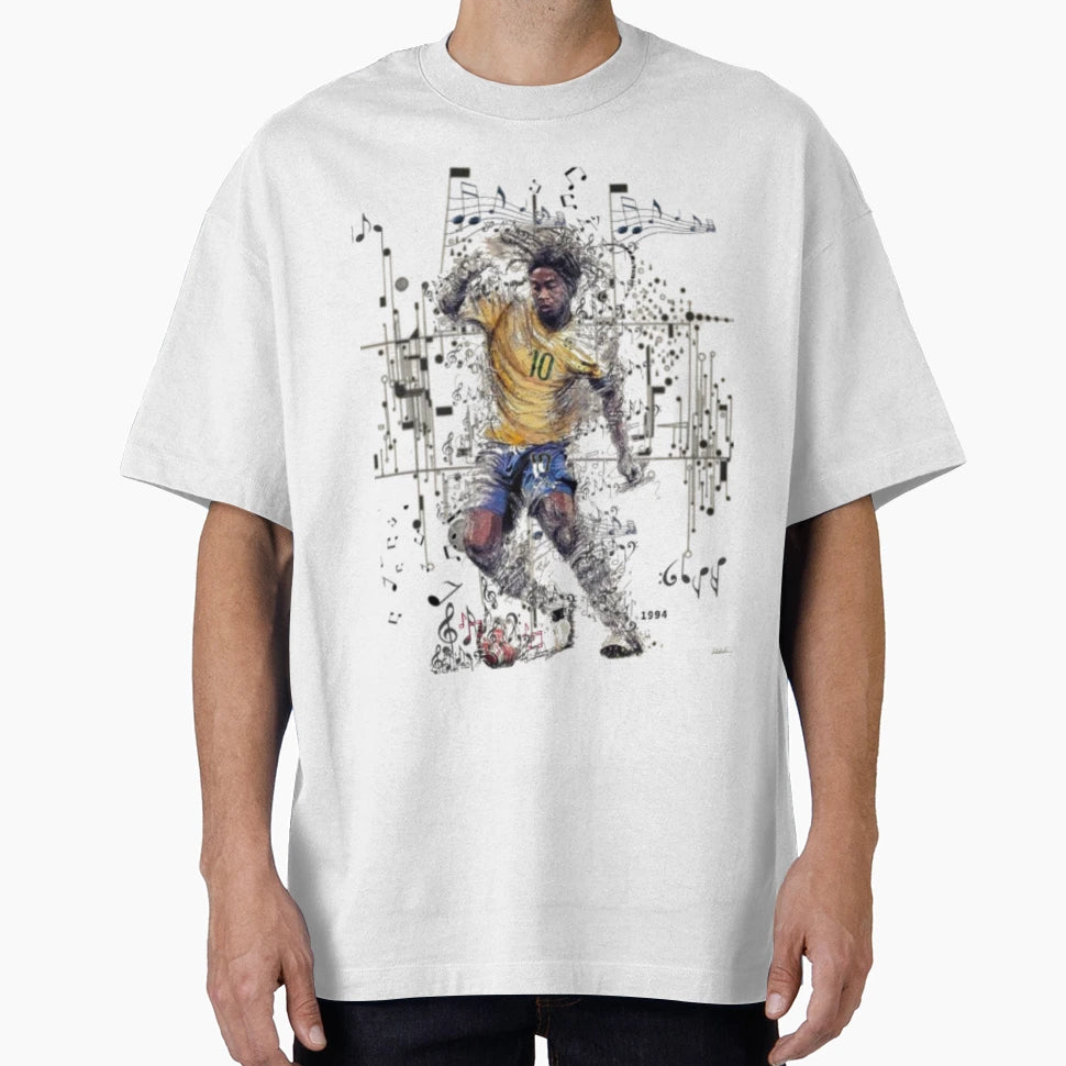 Football Playmaker Ronaldinho T-Shirt - Fun Novelty Design Men Women - T-Shirt, Sweatshirt, Hoodie