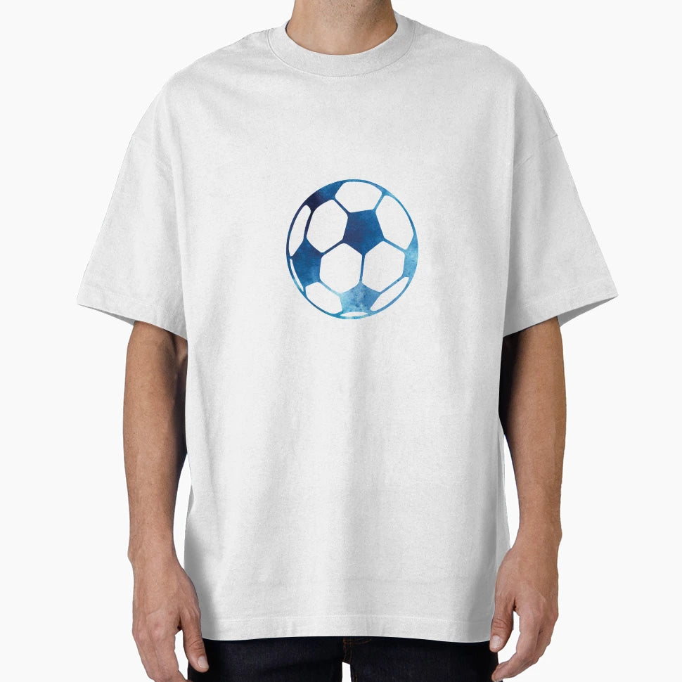 Blue Soccer Ball T-Shirt - Casual Everyday Wear Unisex - T-Shirt, Sweatshirt, Hoodie