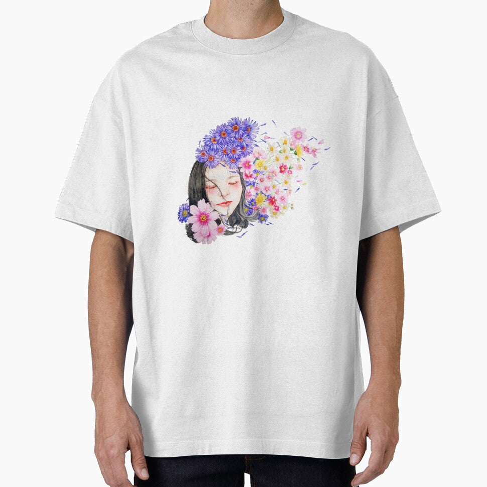 Flower Girl Peace And Love by OmniDeals - Adult & Kids T-Shirts, Sweatshirts & Hoodies apparel design preview 1