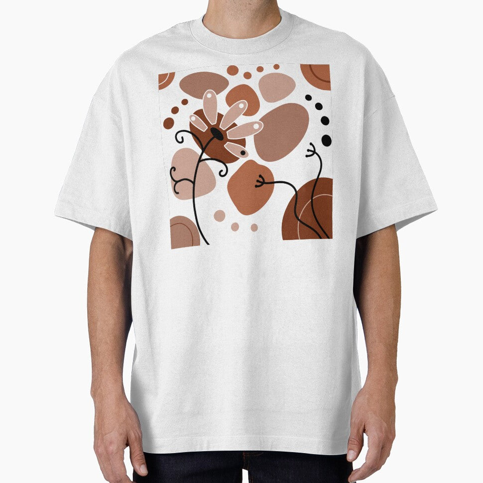 Chocolate Brown Whimsical Boho Design by Sartoris Art - Adult & Kids T-Shirts, Sweatshirts & Hoodies apparel design preview 1