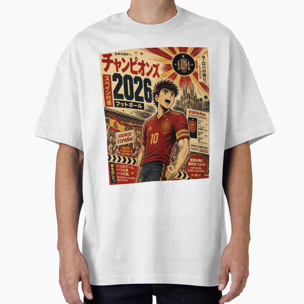 Champions 2026 Football Manga Vintage Soccer Poster - Adult & Kids T-Shirts, Sweatshirts & Hoodies apparel design preview 1