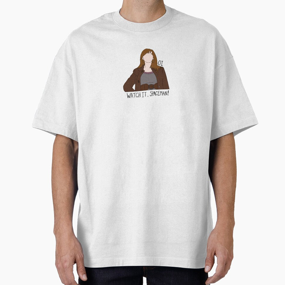 "Oi, Watch It Spaceman!" Donna Noble Quote Print - Adult & Kids T-Shirts, Sweatshirts & Hoodies apparel design preview 1