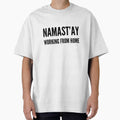 Namast'ay Work From Home by RiseandShineTee - Adult & Kids T-Shirts, Sweatshirts & Hoodies apparel design preview 1