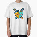 Kawaii Swords and Shields Cute Medieval Weaponry by - Adult & Kids T-Shirts, Sweatshirts & Hoodies apparel design preview 1