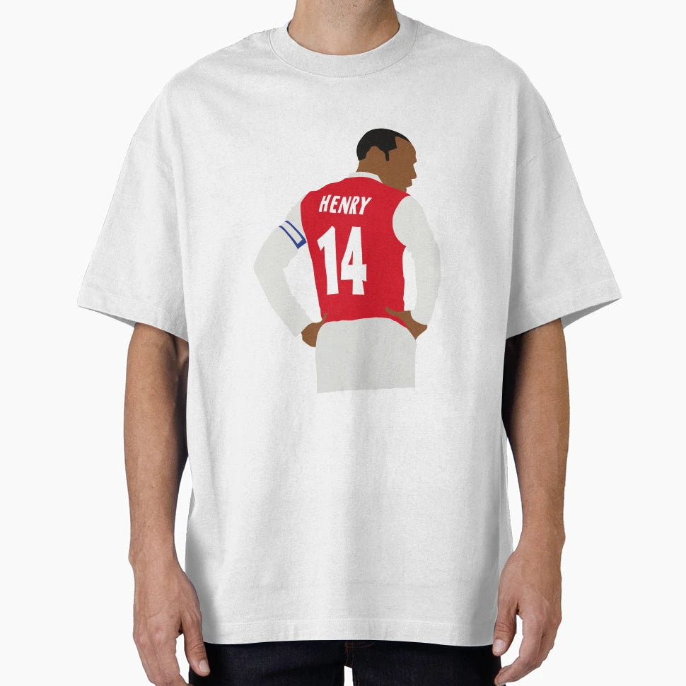 Thierry Henry Block Art T-Shirt - Aesthetic Graphic for Adults - T-Shirt, Sweatshirt, Hoodie