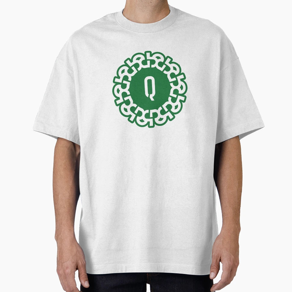 Chain Link Letter Q Bold Geometric Emblem T-Shirt - Novelty Apparel Unisex - T-Shirt, Sweatshirt, Hoodie