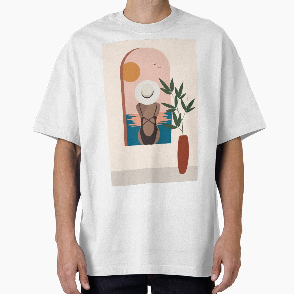 Boho woman, on hat style by Arctic frame studio - Adult & Kids T-Shirts, Sweatshirts & Hoodies apparel design preview 1