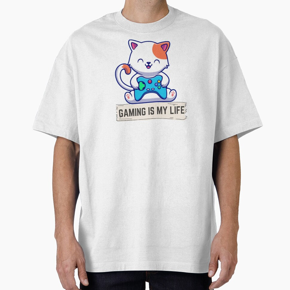 Gaming Is My Life, Love Everything by Magical Designs - Adult & Kids T-Shirts, Sweatshirts & Hoodies apparel design preview 1