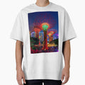 Light show at the Supertree Grove in Singapore - Adult & Kids T-Shirts, Sweatshirts & Hoodies apparel design preview 1