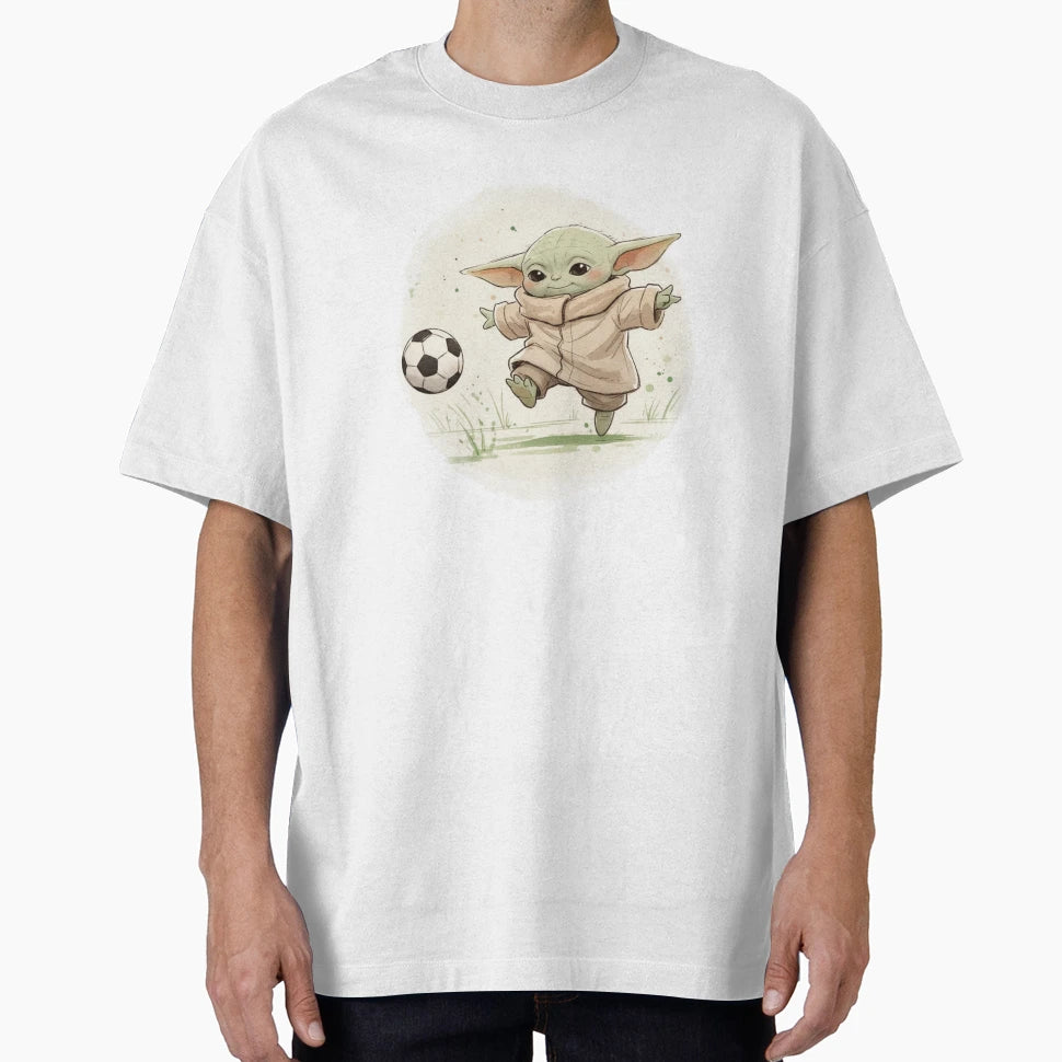 Yoda Playing Soccer T-Shirt - Streetwear Style for Adults - T-Shirt, Sweatshirt, Hoodie