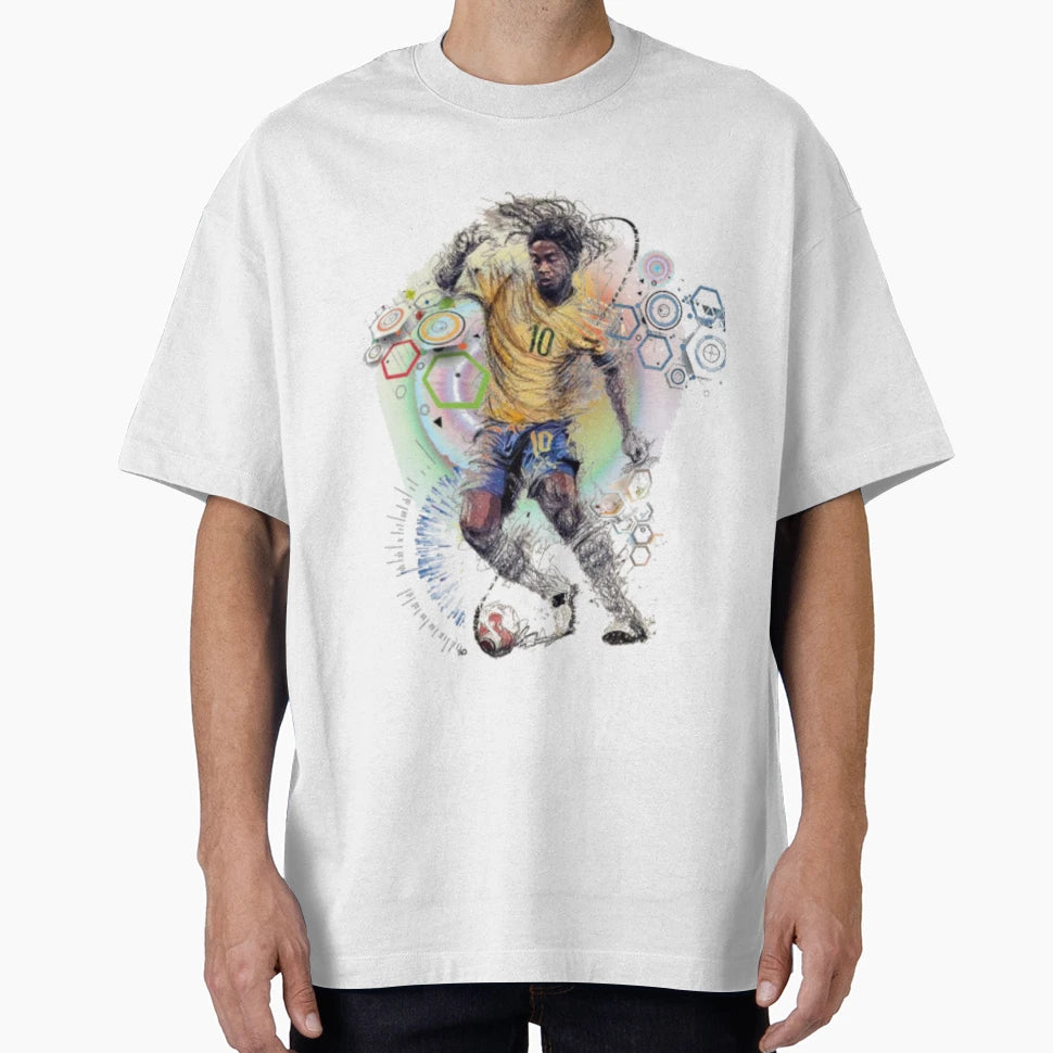 Ronaldinho Football Playmaker T-Shirt - Casual Everyday Wear Men Women - T-Shirt, Sweatshirt, Hoodie