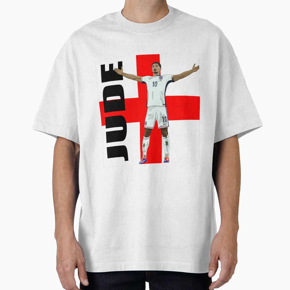 Jude Bellingham England Flag T-Shirt - Unique Graphic for Adults - T-Shirt, Sweatshirt, Hoodie