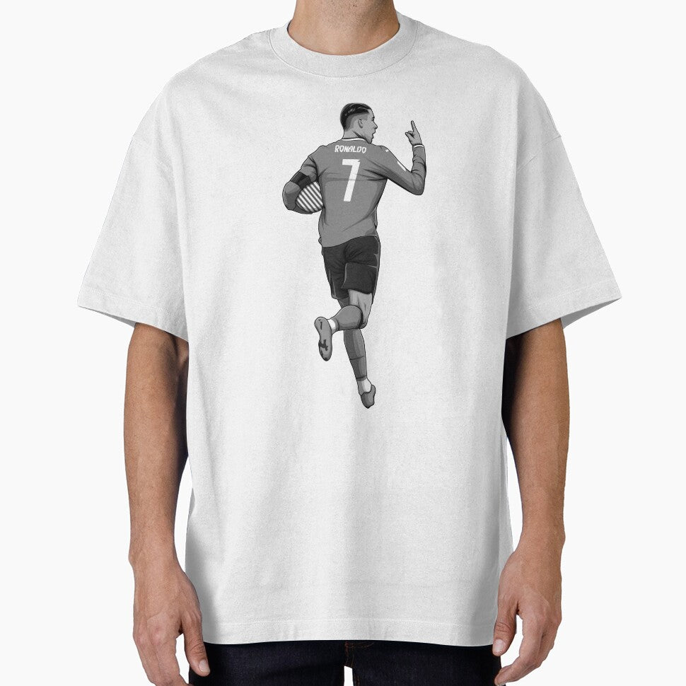 Cristiano Ronaldo Black and White Version by - Adult & Kids T-Shirts, Sweatshirts & Hoodies apparel design preview 1
