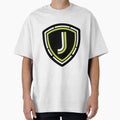 Illustration Letter J Esports Shield Logo T-Shirt - Trendy Graphic Unisex - T-Shirt, Sweatshirt, Hoodie