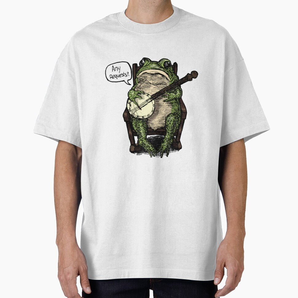 Banjo Frog (Any Requests?) Cute Vintage Design by - Adult & Kids T-Shirts, Sweatshirts & Hoodies apparel design preview 1