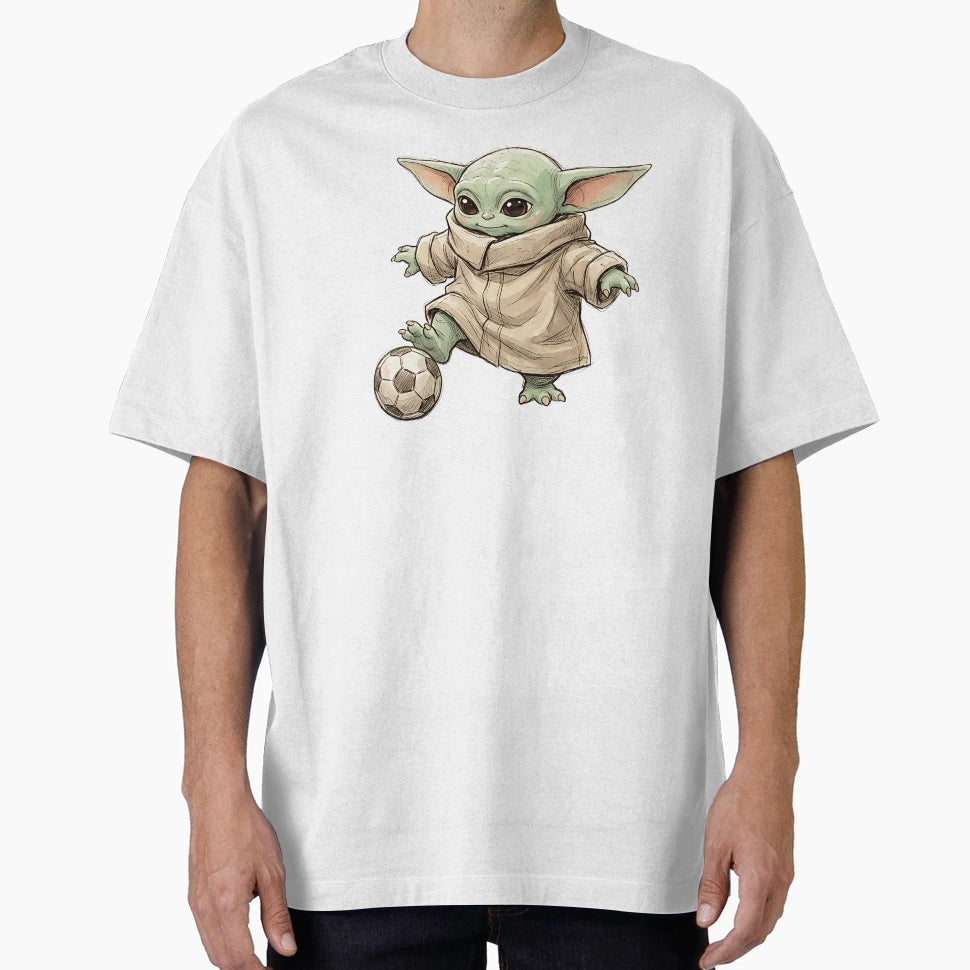 Yoda Playing Soccer T-Shirt - Unique Graphic for Adults - T-Shirt, Sweatshirt, Hoodie