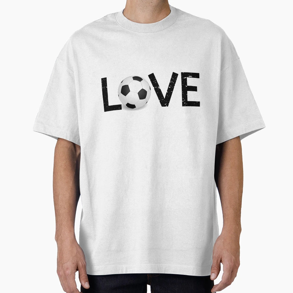 Soccer Love T-Shirt - Custom Art Print Men Women - T-Shirt, Sweatshirt, Hoodie