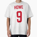 Howe Red Wings Home White Red Lettering 9 T-Shirt - Custom Art Print Unisex - T-Shirt, Sweatshirt, Hoodie