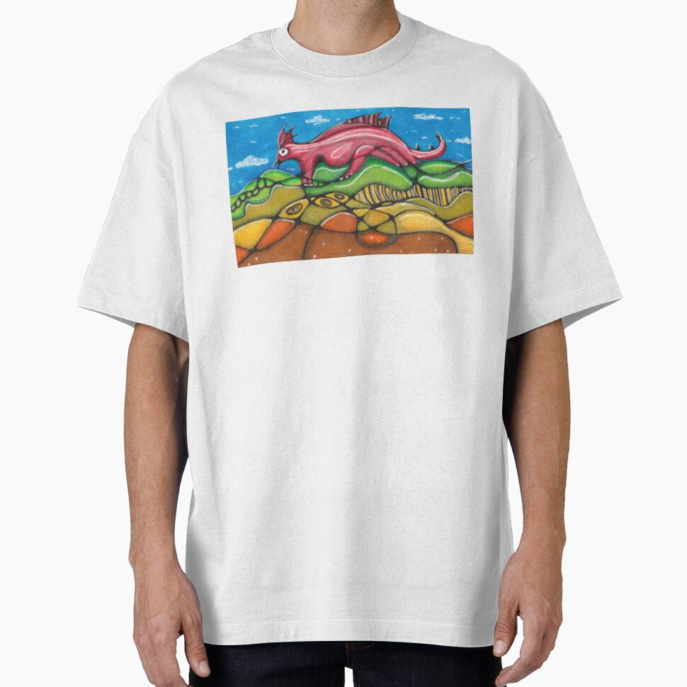 Country Dragon by Simon Dowling - Adult & Kids T-Shirts, Sweatshirts & Hoodies apparel design preview 1