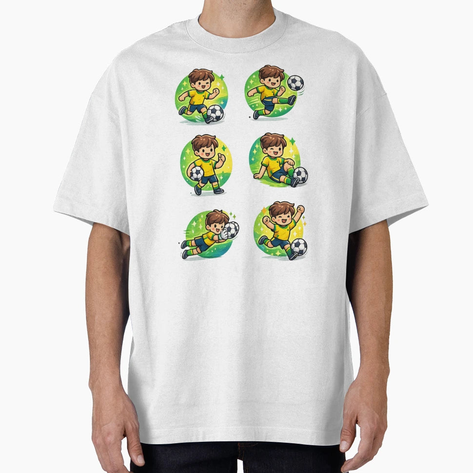 Soccer Icons Collection Green T-Shirt - Casual Everyday Wear for Adults - T-Shirt, Sweatshirt, Hoodie
