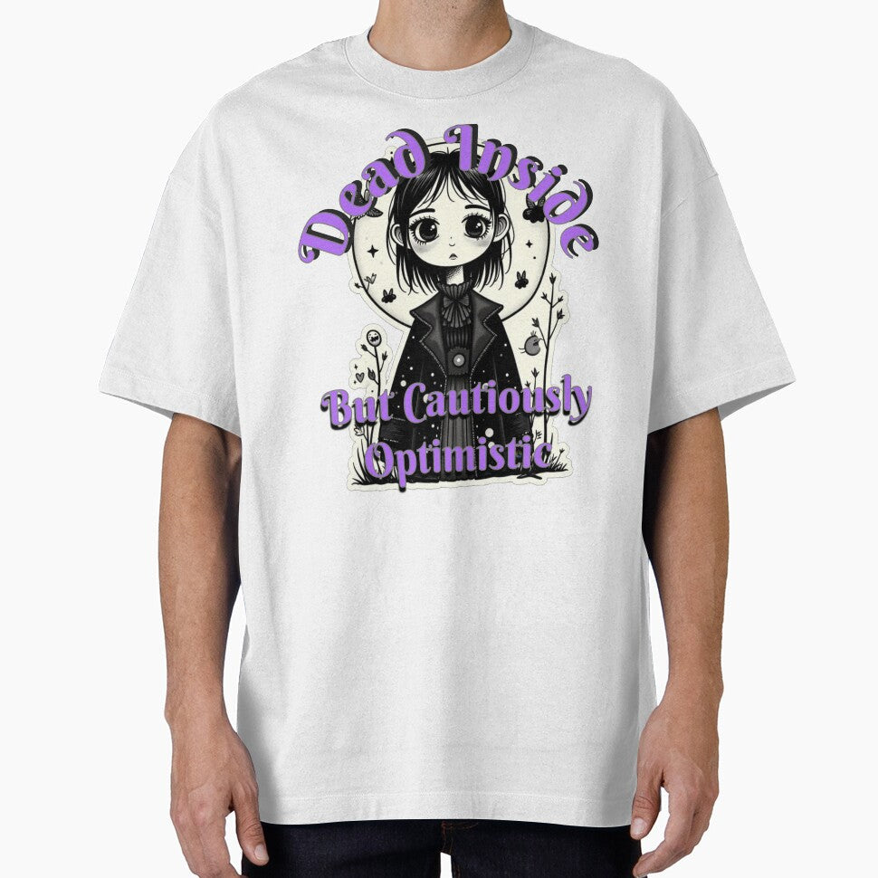 Cautiously Optimistic Goth Girl by CAutumnTrapp - Adult & Kids T-Shirts, Sweatshirts & Hoodies apparel design preview 1