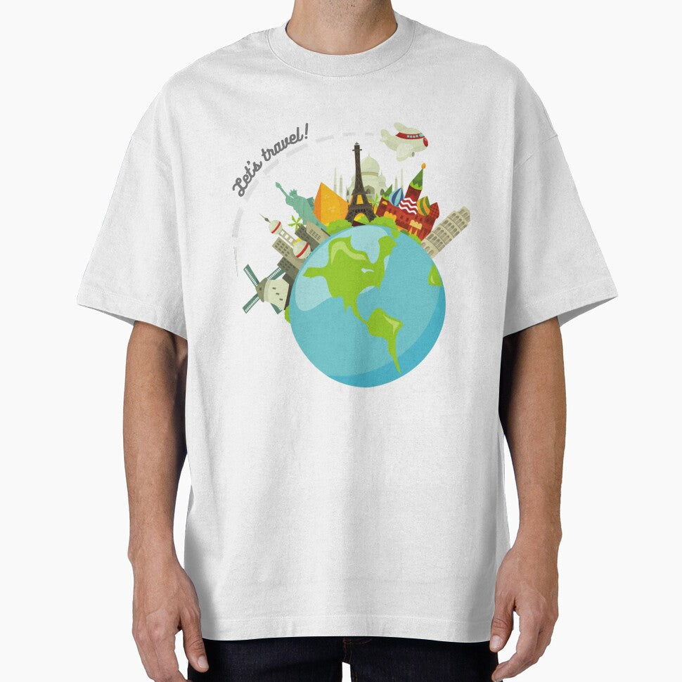 Let's travel around the world by hambaaaa - Adult & Kids T-Shirts, Sweatshirts & Hoodies apparel design preview 1