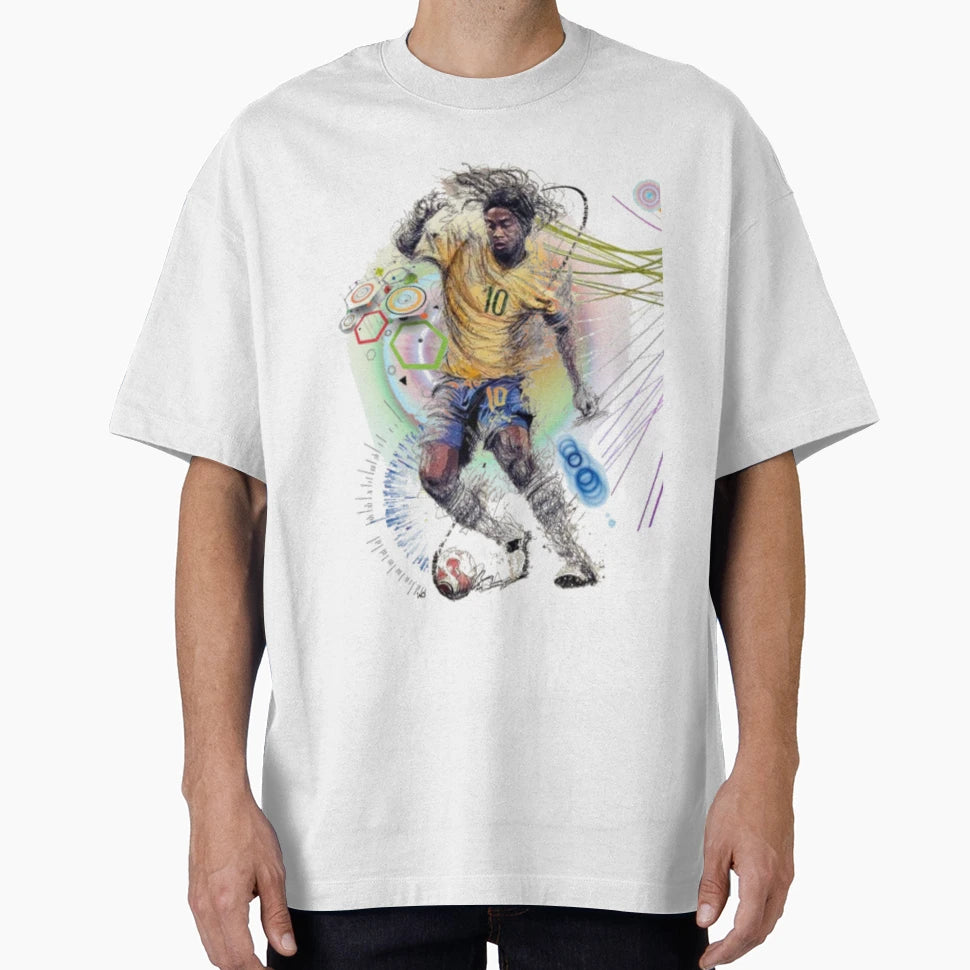 Football Ronaldinho Playmaker T-Shirt - Fun Novelty Design Men Women - T-Shirt, Sweatshirt, Hoodie