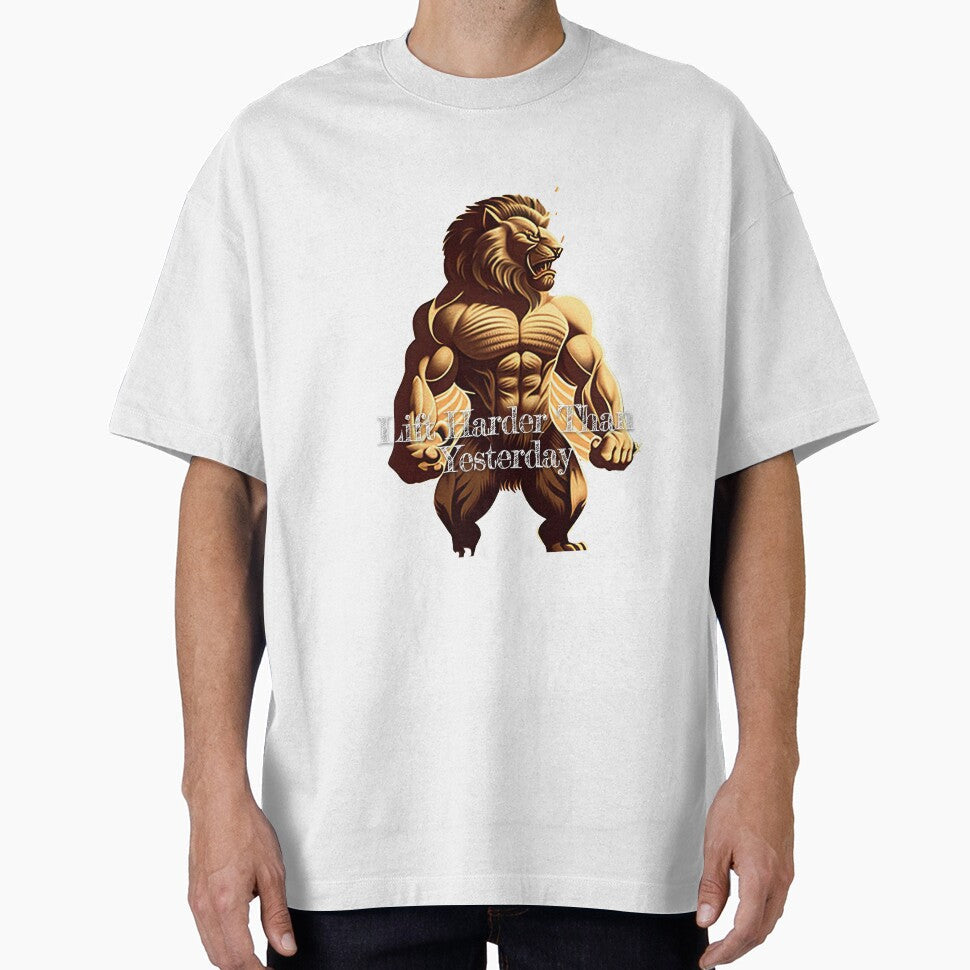 Lift Harder Than YesterdayDesignBodybuilding Fitness - Adult & Kids T-Shirts, Sweatshirts & Hoodies apparel design preview 1
