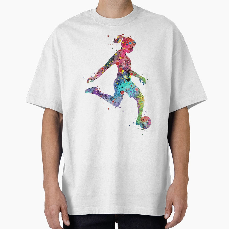Soccer Watercolor Painting Art Gifts T-Shirt - Casual Everyday Wear Unisex - T-Shirt, Sweatshirt, Hoodie