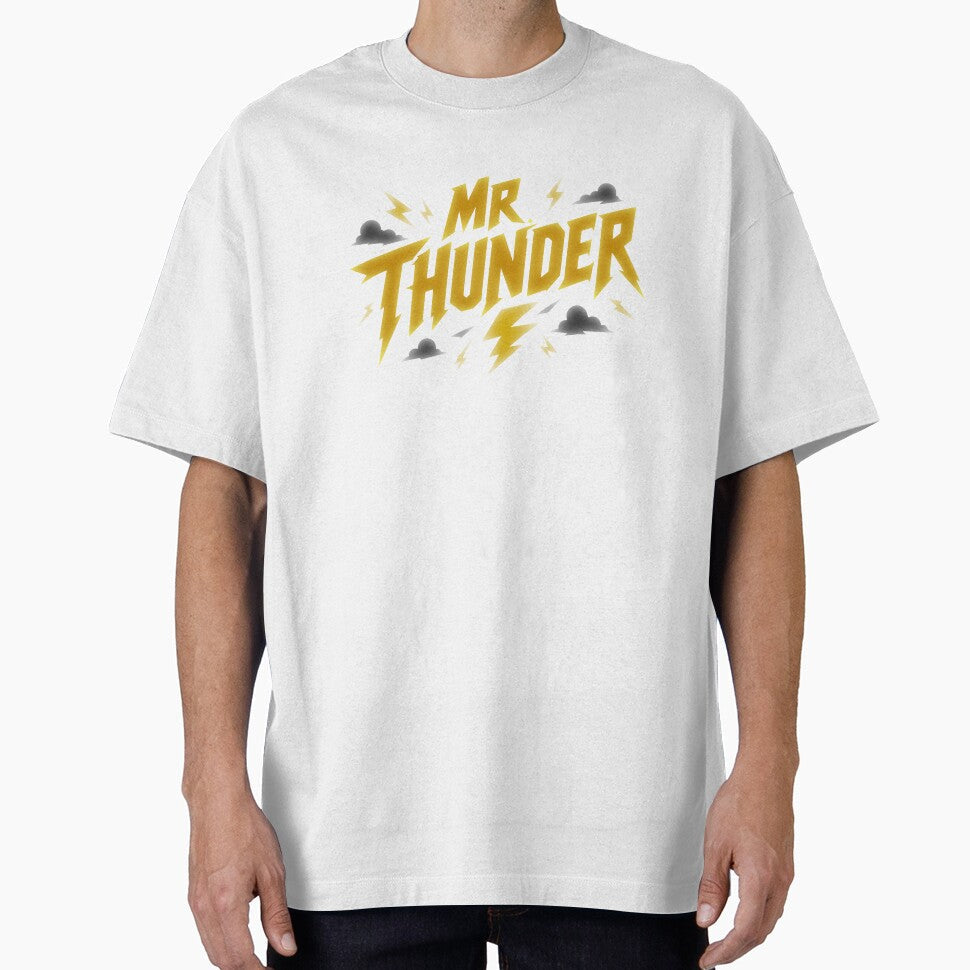 Mr. Thunder Lightning Typography by crackerflake - Adult & Kids T-Shirts, Sweatshirts & Hoodies apparel design preview 1