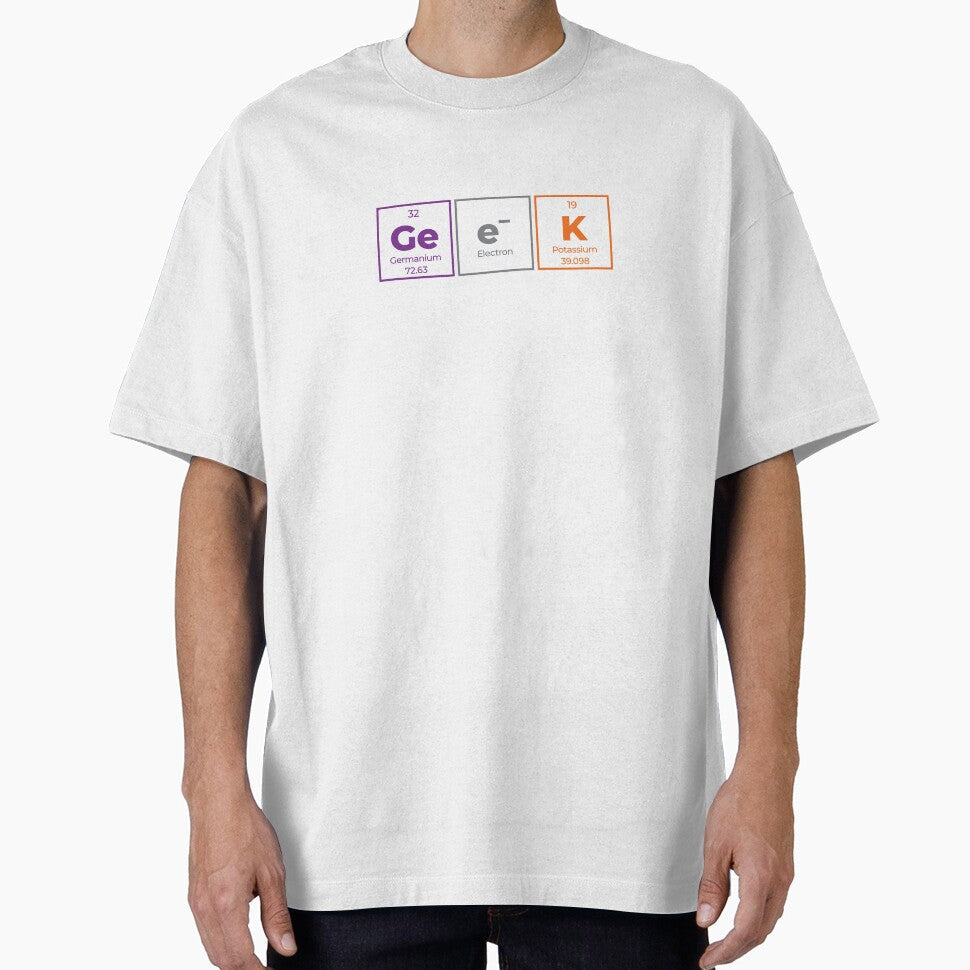Geek Periodic Table Outline Horizontal Design - Adult & Kids T-Shirts, Sweatshirts & Hoodies apparel design preview 1