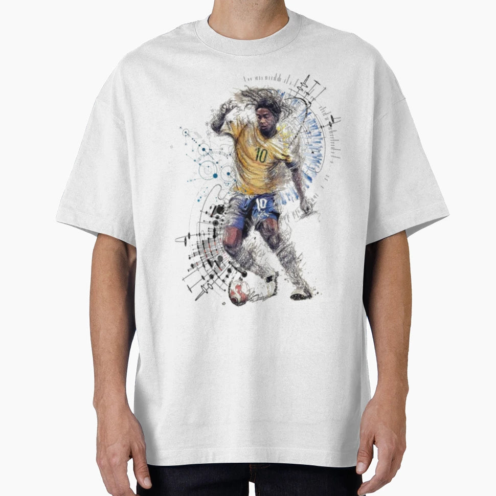 Ronaldinho Football Playmaker T-Shirt - Graphic Print Unisex - T-Shirt, Sweatshirt, Hoodie