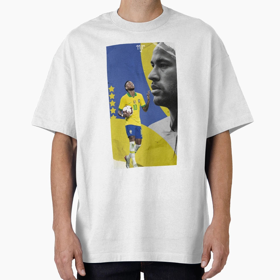 Neymar Jr Emotional Brazil Victory T-Shirt - Aesthetic Graphic for Adults - T-Shirt, Sweatshirt, Hoodie