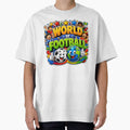 World Football Cartoon Soccer Ball T-Shirt - Novelty Apparel Men Women - T-Shirt, Sweatshirt, Hoodie