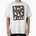 Boho Abstract Blue Cat Pattern by PatternInArt - Adult & Kids T-Shirts, Sweatshirts & Hoodies apparel design preview 1