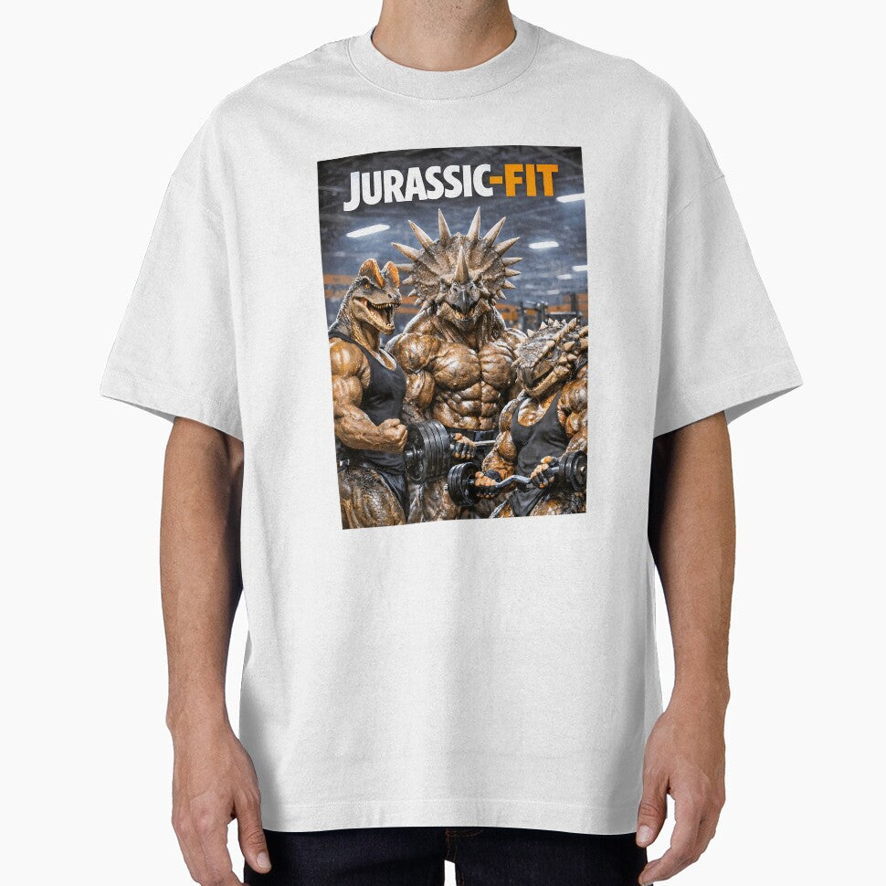 Fitness dinosaurs by famenla - Adult & Kids T-Shirts, Sweatshirts & Hoodies apparel design preview 1
