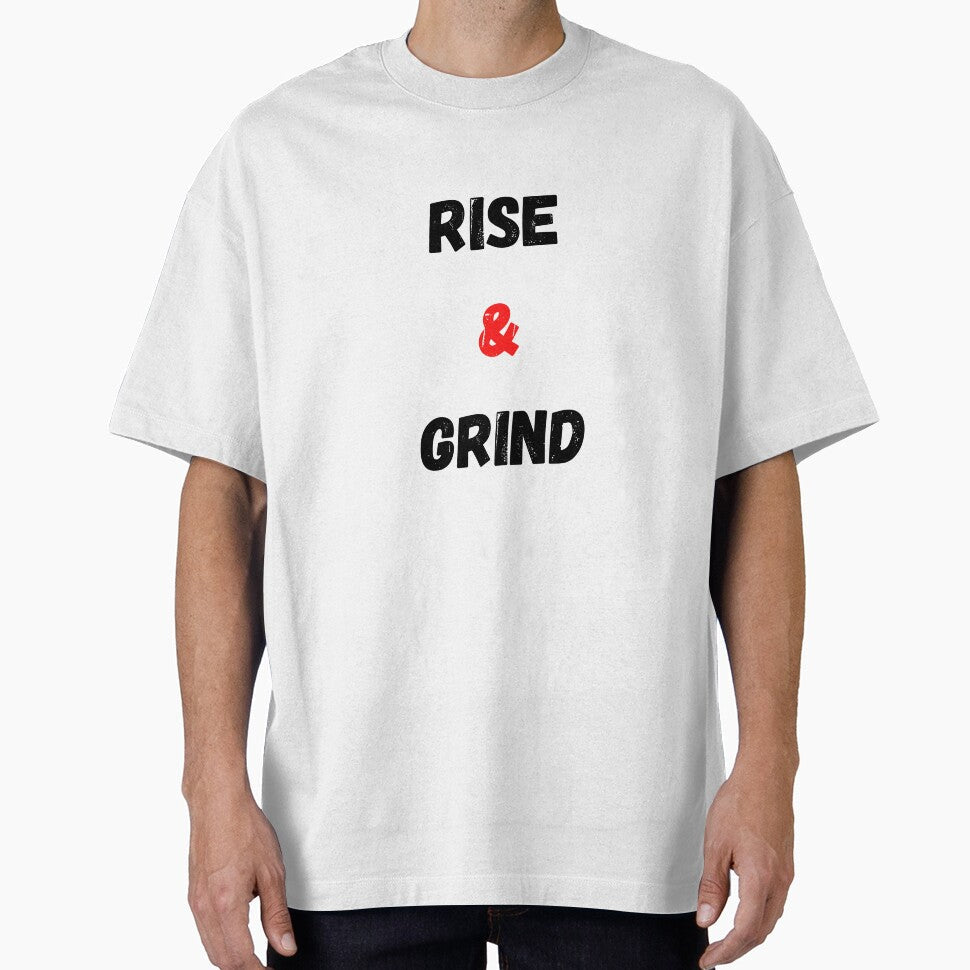Motivational Quote Rise And Grind by Salman Hino - Adult & Kids T-Shirts, Sweatshirts & Hoodies apparel design preview 1